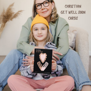 Tarjeta De Agradecimiento Que las manos del corazón de la cita de la fe se p