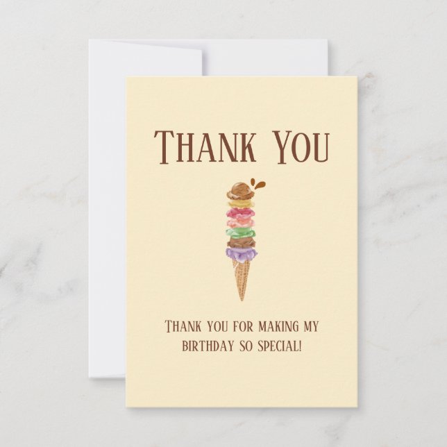 Tarjeta De Agradecimiento Que Tengas Un Cumpleaños Dulce (Anverso)