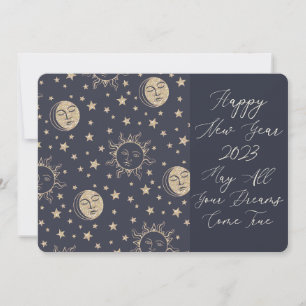 Tarjeta De Agradecimiento Que todos tus sueños se hagan realidad, feliz año 