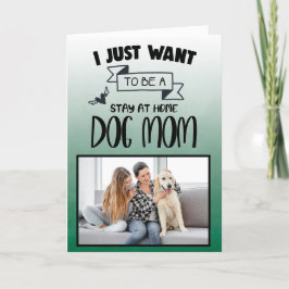 Tarjeta De Agradecimiento Quédate en casa, mamá perro... Día personalizado d