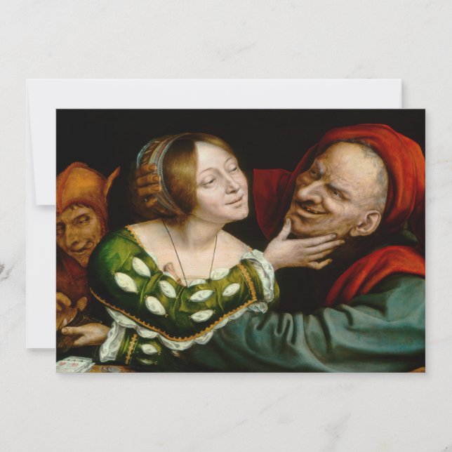 Tarjeta De Agradecimiento Quentin Matsys - Amantes coincidentes (Anverso)