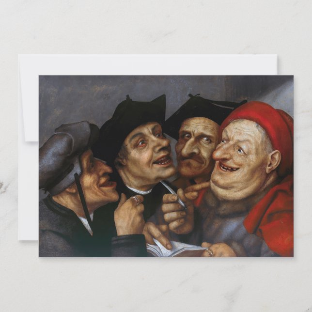 Tarjeta De Agradecimiento Quentin Matsys - El Acuerdo de Compra (Anverso)