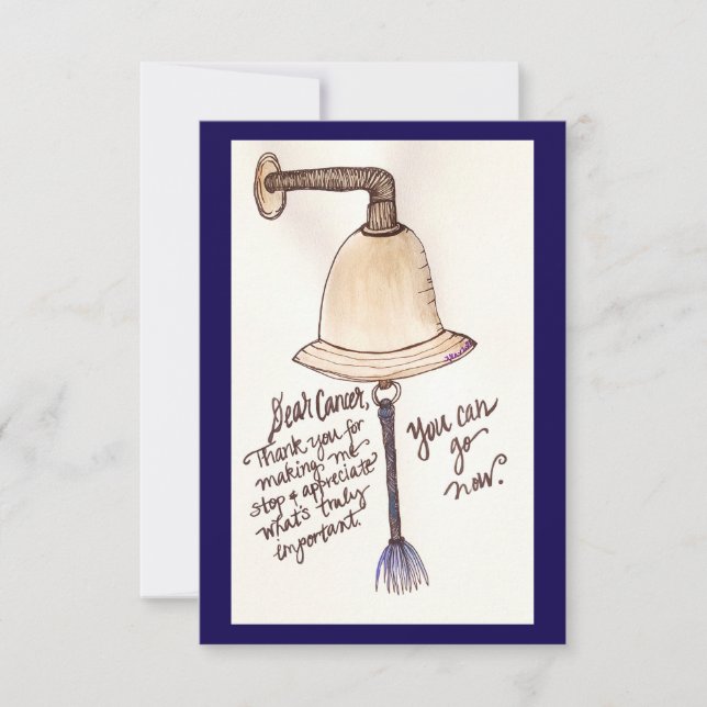 Tarjeta De Agradecimiento Querido Cáncer: (Anverso)