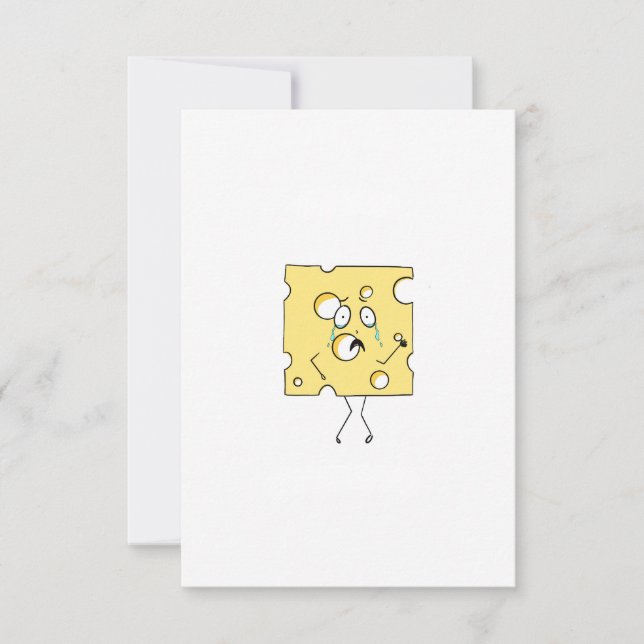 Tarjeta De Agradecimiento Queso Gouda, tema de queso (Anverso)