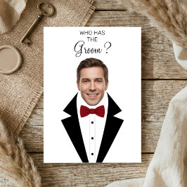 Tarjeta De Agradecimiento ¿Quién Tiene El Juego De Rascar Del Novio Bridal S