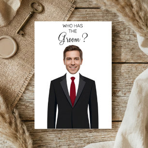 Tarjeta De Agradecimiento ¿Quién Tiene El Novio? Juego De Raspar Boda T
