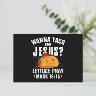 Tarjeta De Agradecimiento Quiero Taco Sobre Jesús Cinco de Mayo Cristiano