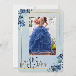 Tarjeta de agradecimiento Quinceañera