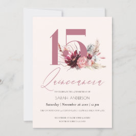 Tarjeta De Agradecimiento Quinceanera Quinceañera invitada por cumpleaños nú