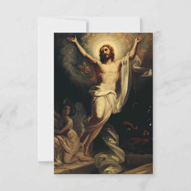 Tarjeta De Agradecimiento R.W. Ekman’s Resurrection of Christ Holy Card (Anverso)