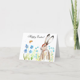 Tarjeta De Agradecimiento Rabbit Bunny Hare Humor De Pascua Huevo Cute