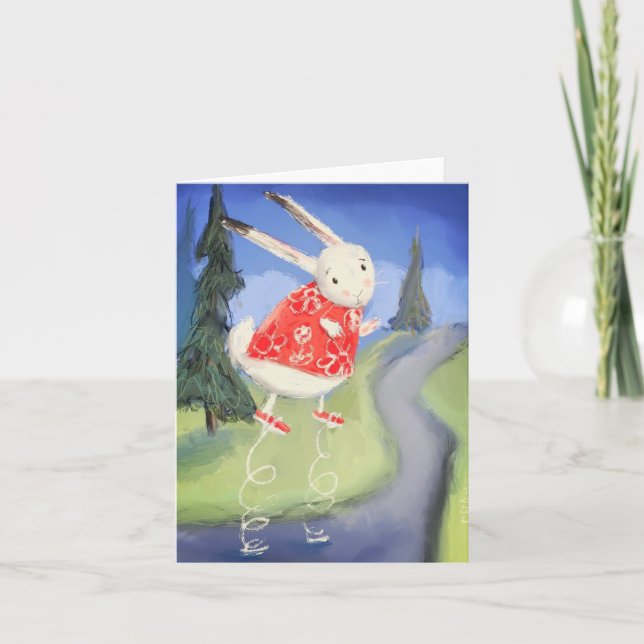 Tarjeta De Agradecimiento Rabbit Ingenuity Notecard (Anverso)