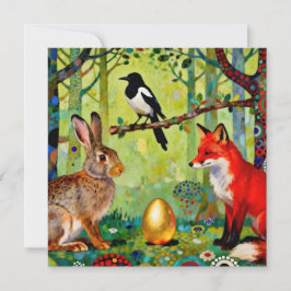 Tarjeta De Agradecimiento Rabbit, Magpie, Fox and “The Forest’s Secret”