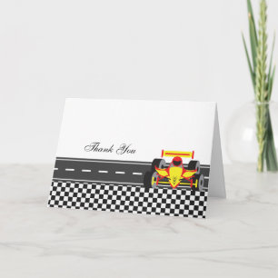 Tarjeta De Agradecimiento Racecar Thank You