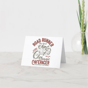Tarjeta De Agradecimiento Racer de café clásico