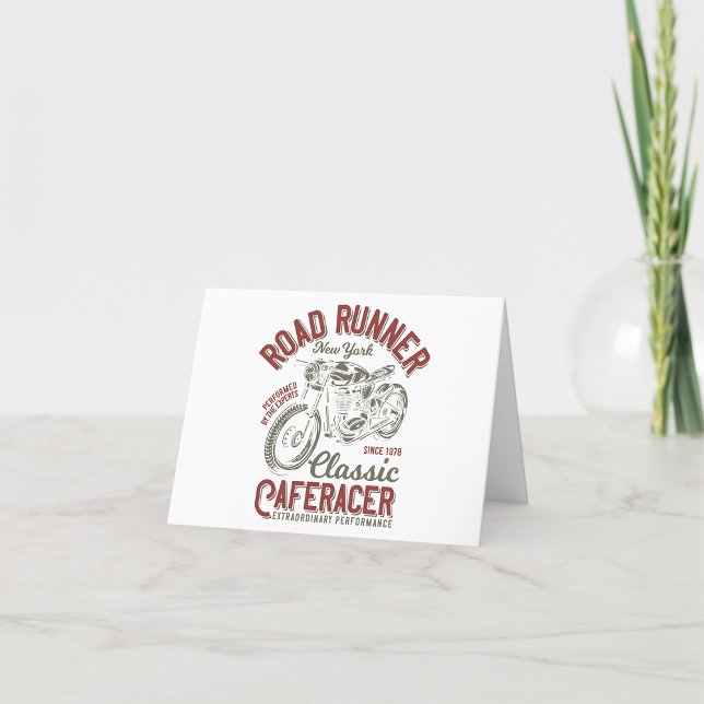 Tarjeta De Agradecimiento Racer de café clásico (Subido por el creador)