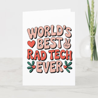 Tarjeta de agradecimiento Rad Tech
