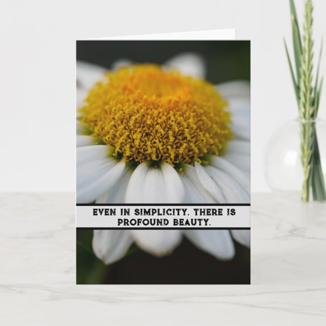 Tarjeta De Agradecimiento Radiancia Petal Blanca - Pureza de la Naturaleza (Anverso)