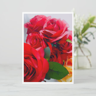 Tarjeta De Agradecimiento Radiant Rose Flat Thank You Card