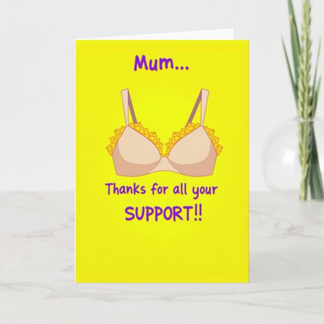 Tarjeta de agradecimiento radiante mamá (Anverso)