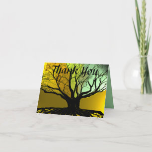Tarjeta De Agradecimiento Raíces Gracias