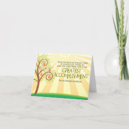 Tarjeta De Agradecimiento Ralph Waldo Emerson cita Inspiradora "Yourself"