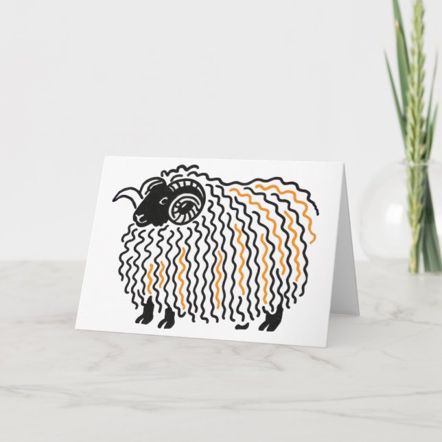 Tarjeta De Agradecimiento Ram Greeting card (Anverso)