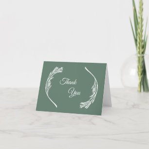 Tarjeta De Agradecimiento Rama Blanca Elegante Gracias