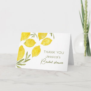 Tarjeta De Agradecimiento Rama de olivo de Lemons Rama de oliva Amarilla Duc