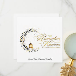 Tarjeta De Agradecimiento Ramadan Kareem holiday  Elegant  Card
