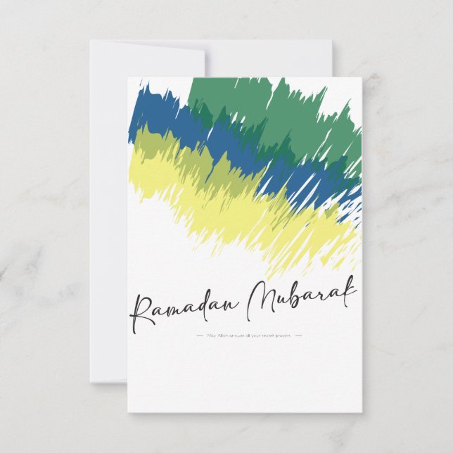 Tarjeta De Agradecimiento ¡Ramadan Mubarak! (Anverso)