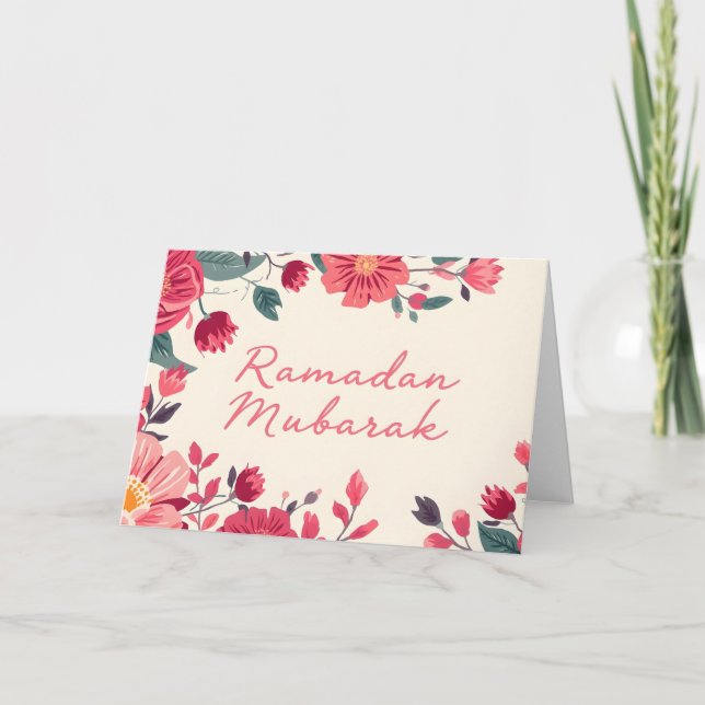Tarjeta De Agradecimiento Ramadan Mubarak 2026 greeting card (Anverso)