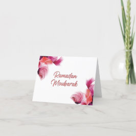Tarjeta De Agradecimiento Ramadan Mubarak arte islámico