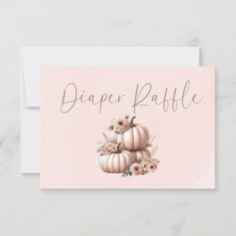 Tarjeta De Agradecimiento Ramificación de pañales de calabaza rosa para Rubo