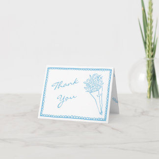 Tarjeta De Agradecimiento Ramo de flores para baby shower Baby in Bloom