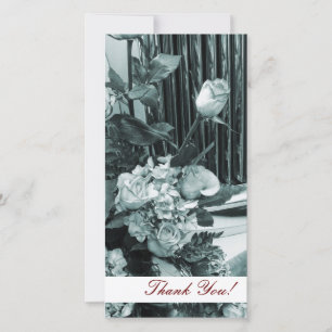 Tarjeta De Agradecimiento Ramo de Novia Vintage