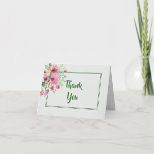 Tarjeta De Agradecimiento Ramo Floral de Pastel