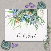 Ramo Floral de Suculentas Acuarela para Boda Boho