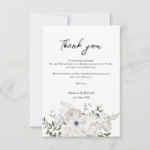 Ramo Floral Elegante en Blanco y Negro Moderno