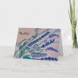 Tarjeta De Agradecimiento ramo romántico