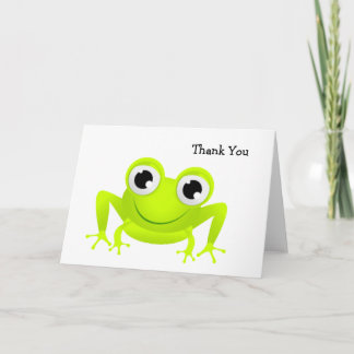 Tarjeta De Agradecimiento Rana bebé Gracias