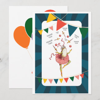 Tarjeta De Agradecimiento Rana malvada