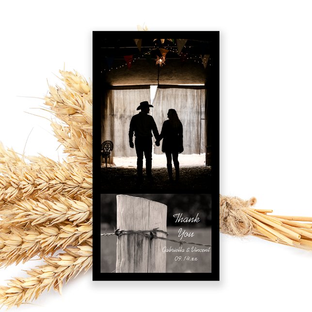 Tarjeta De Agradecimiento Rancho Rural de Valla Post Country (Subido por el creador)
