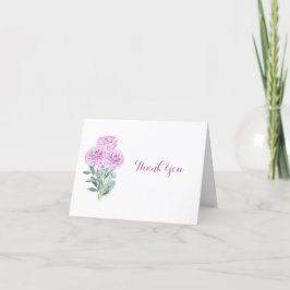 Tarjeta De Agradecimiento Ranunculus & Anemones Despedida de Soltera Persona