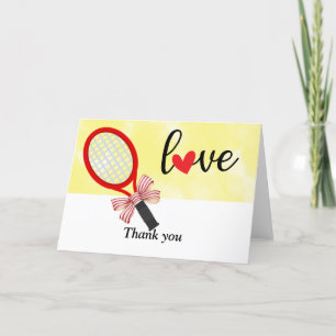 Tarjeta De Agradecimiento Rastreo de tenis con amor