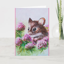 Tarjeta De Agradecimiento Ratón y amante