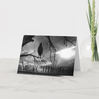 Tarjeta De Agradecimiento Raven - Árbol de vigas de sol de Nevermore