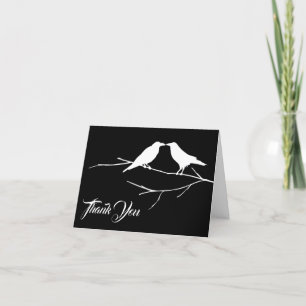 Tarjeta De Agradecimiento Ravens Gothic Boda