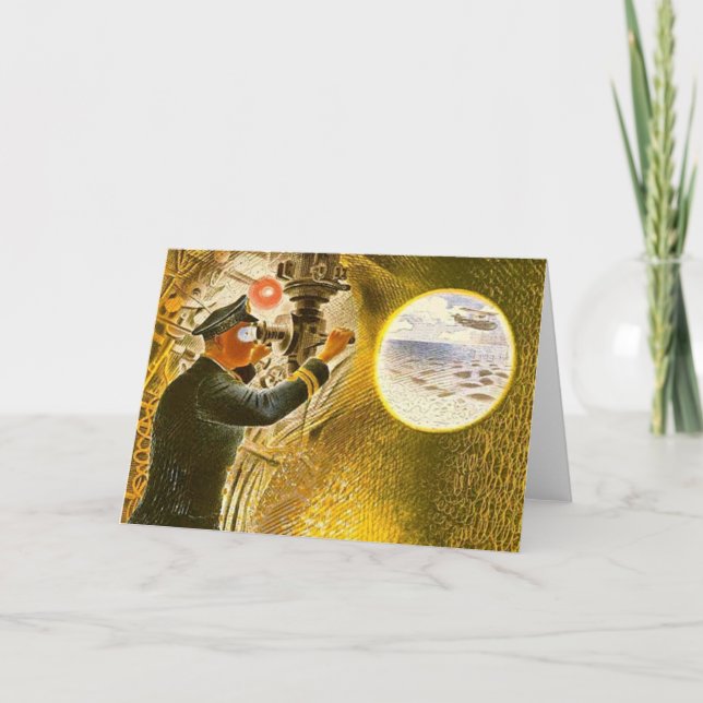 Tarjeta De Agradecimiento Ravilious - Comandante de un submarino (Anverso)