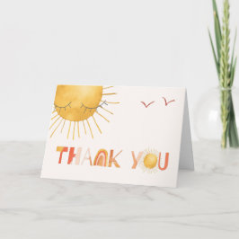 Tarjeta De Agradecimiento Ray of Sunshine | Boho Summer Thank You Card